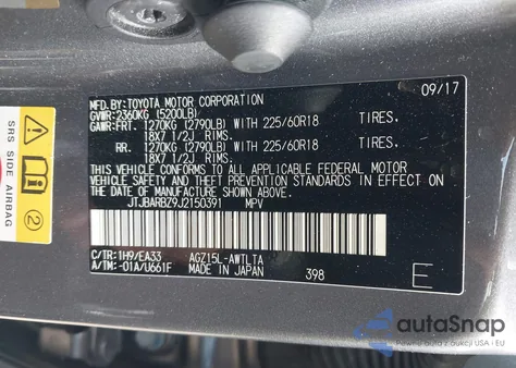 2018 Lexus Nx 300 z USA, uszkodzony, nr VIN JTJBARBZ9J2150391